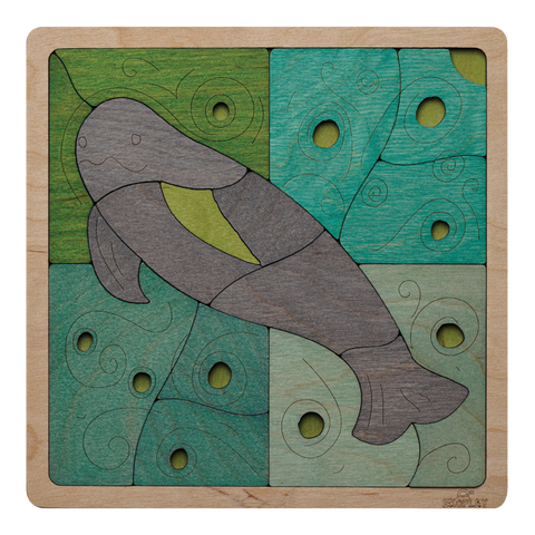 Yangtze Finless Porpoise Wooden Puzzle - 3 Years and Above