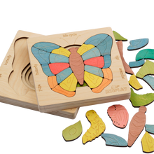 Life Cycle of A Butterfly | Wooden Multilayered Jigsaw Puzzles for Kids - 3 Years and Above