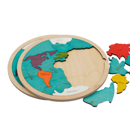 🌍Continents & Oceans Puzzle – My First World