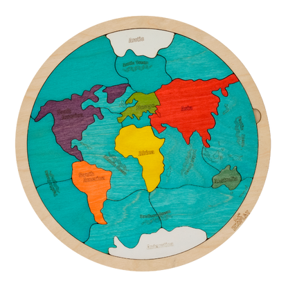 🌍Continents & Oceans Puzzle – My First World