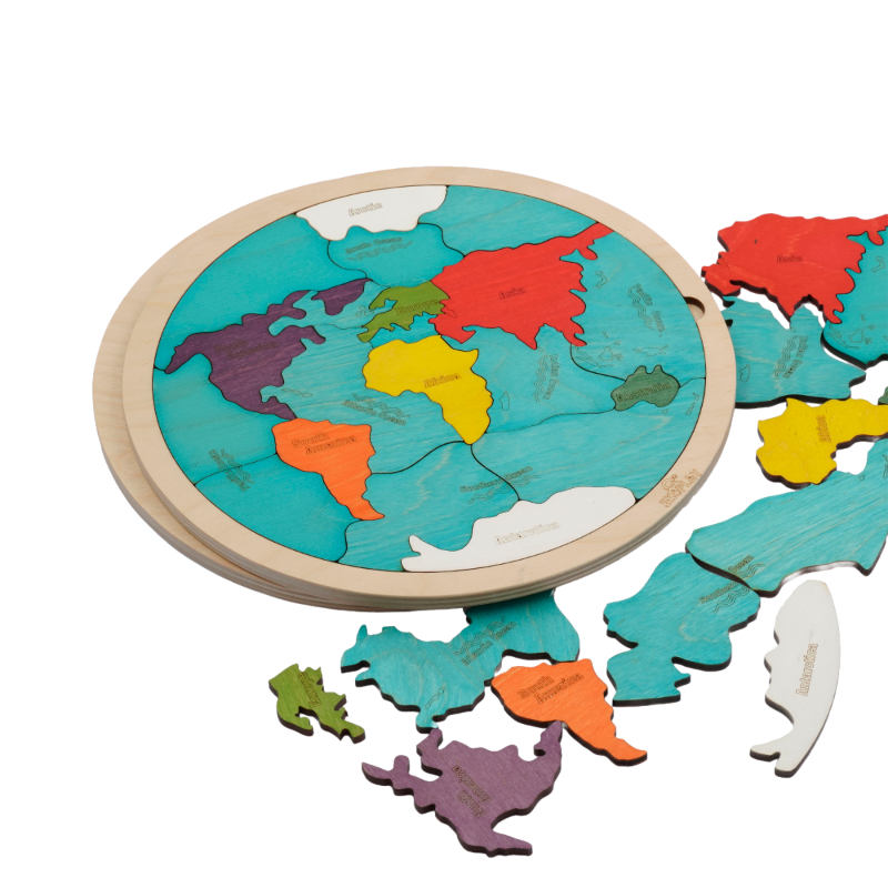 🌍Continents & Oceans Puzzle – My First World