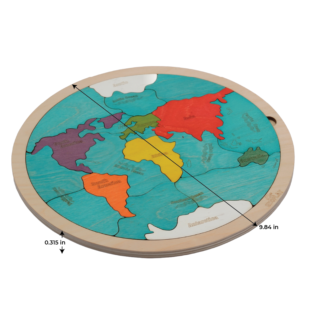 🌍Continents & Oceans Puzzle – My First World