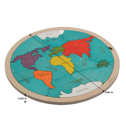 🌍Continents & Oceans Puzzle – My First World
