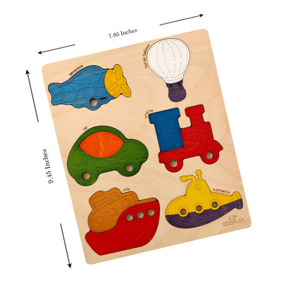 Wheels & Wings Transport Puzzle – First Vehicles Learning Set