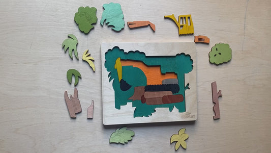 Rainforest Multilayer Puzzle – Discover & Protect Nature