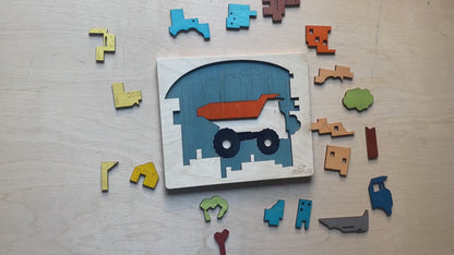 City Construction Layer Puzzle – Build & Learn Cities