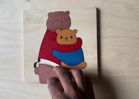 Hugs Bear Puzzle – Celebrate Love & Bonding