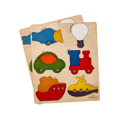 Wheels & Wings Transport Puzzle – First Vehicles Learning Set