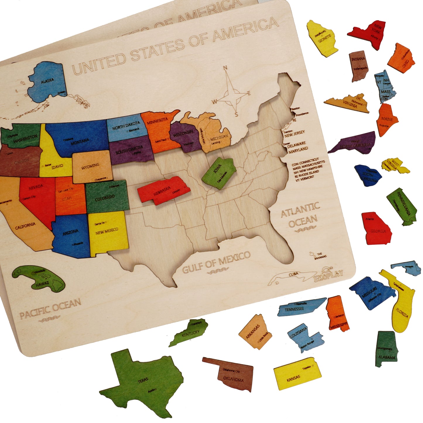 USA Map Explorer Puzzle – A Journey Across States